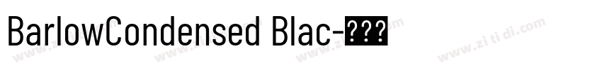 BarlowCondensed Blac字体转换